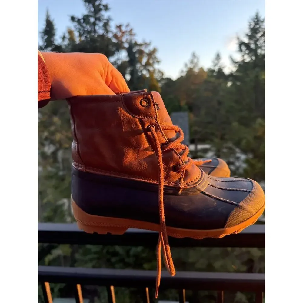Sperry Port Boots Boys 3M Duck Boots 2 UK 36 EU rain Fall Winter Warm